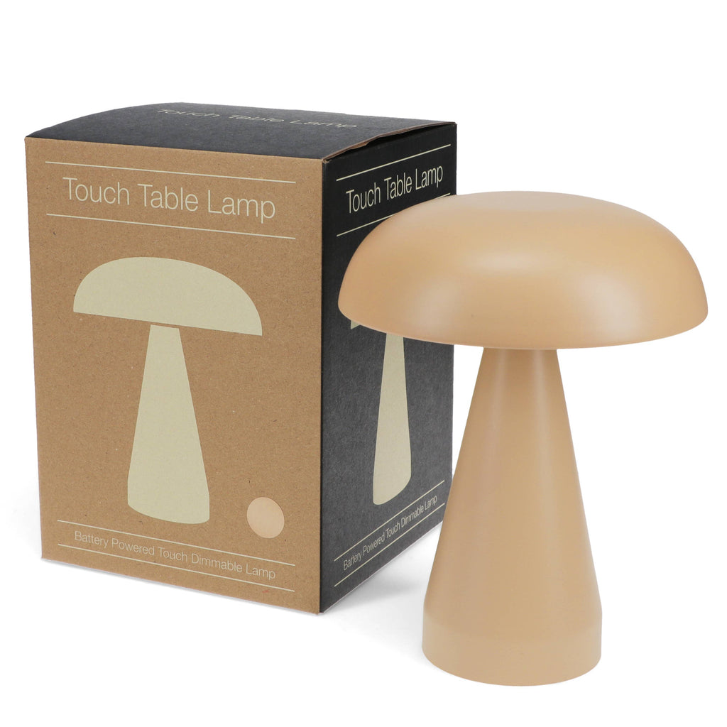 Decortieliving - Mushroom Touch Lamp | Cordless Dimmable Bedside Light