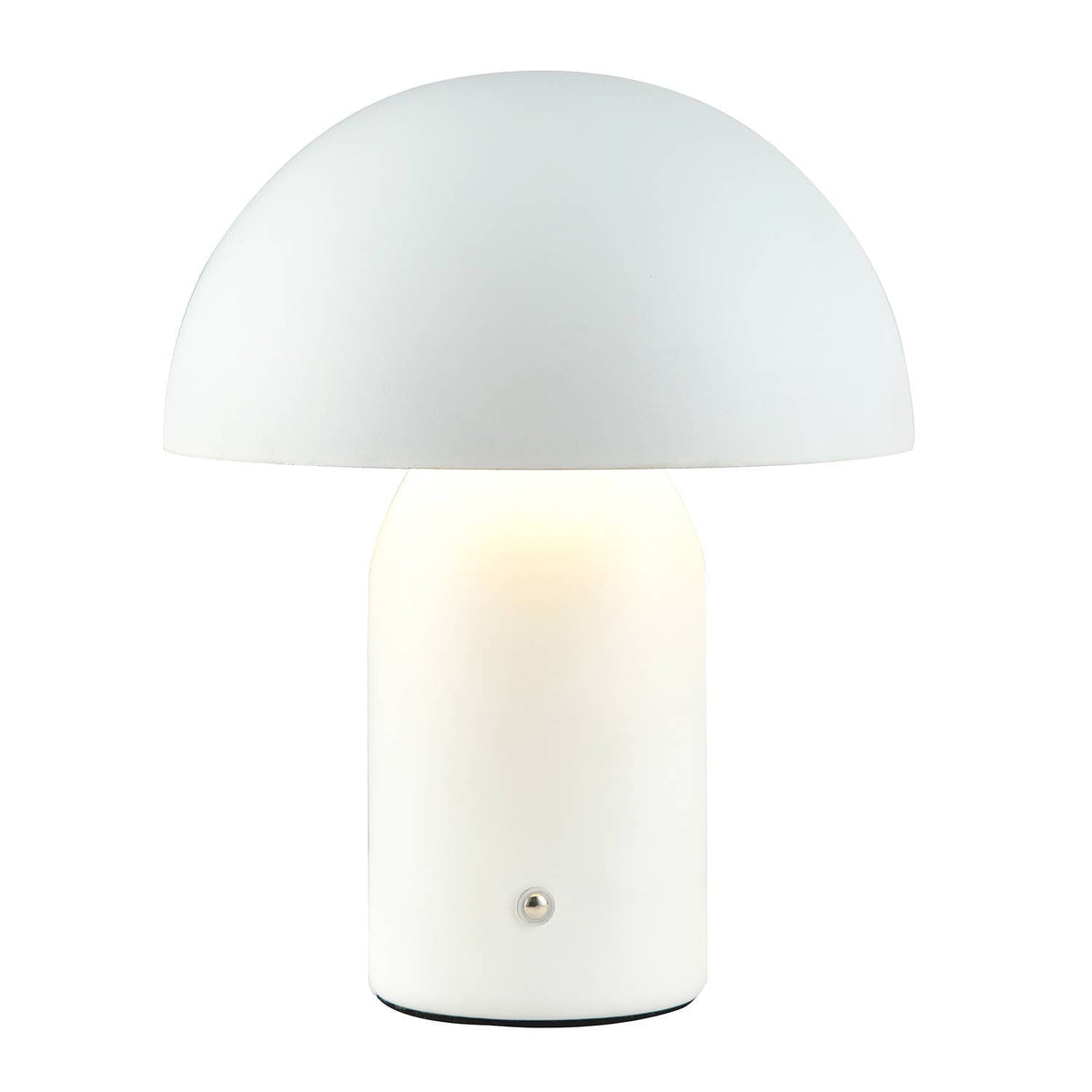 Decortieliving - Midnight Blue Mushroom Table Lamp 25cm | Rechargeable, Touch Dimmer