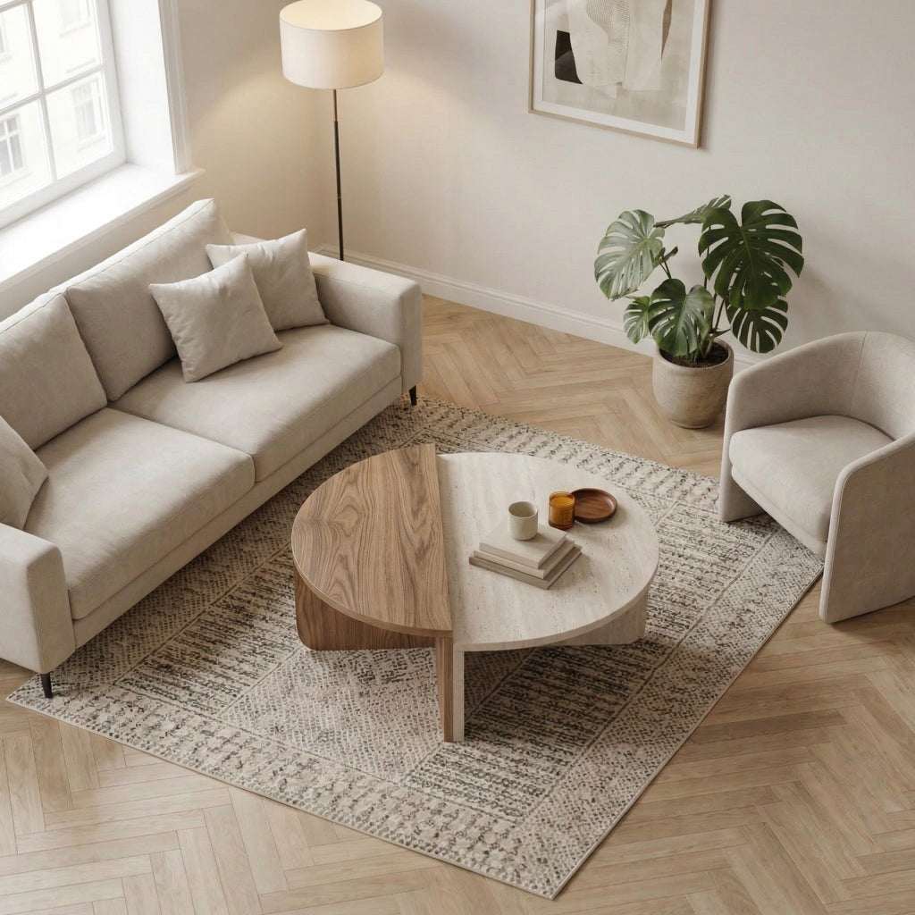 Decortieliving - Aloeva Modern Round Coffee Table