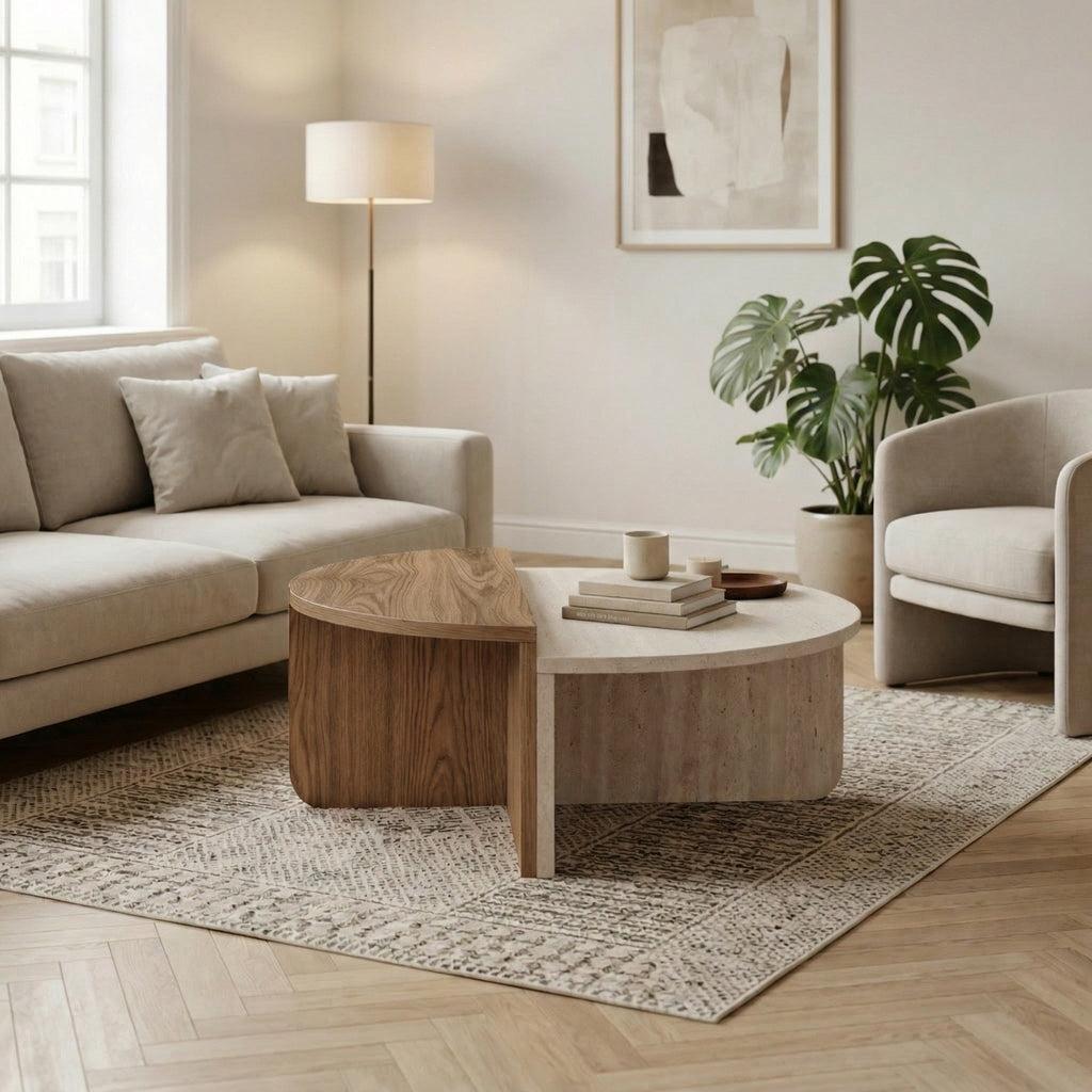 Decortieliving - Aloeva Modern Round Coffee Table