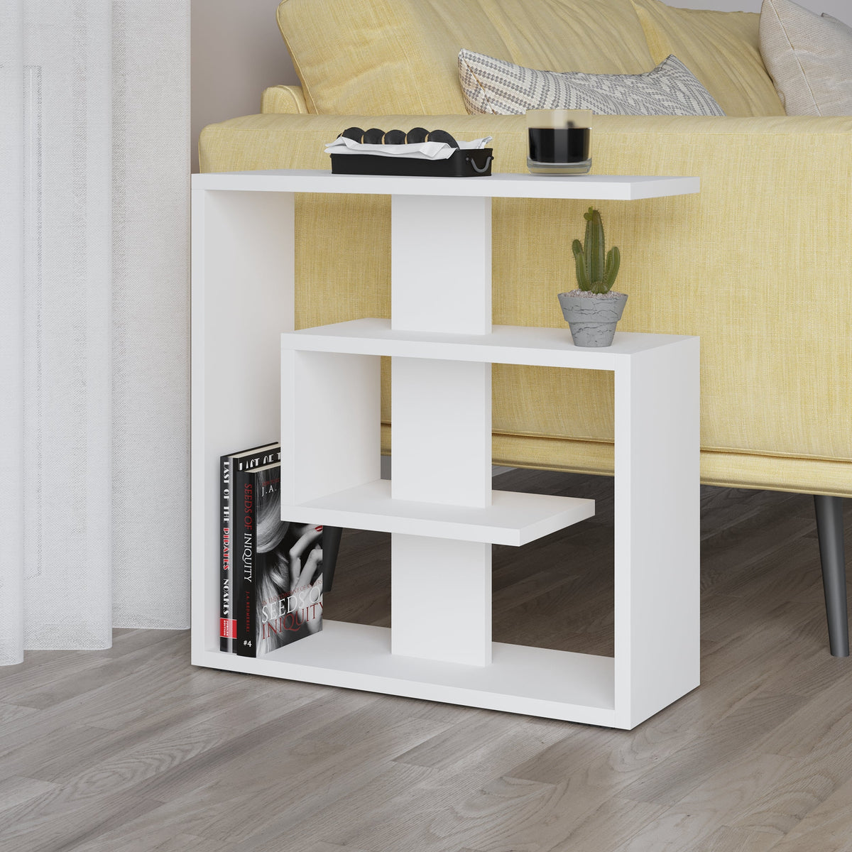 Decortieliving - Saly Modern Side End Table Multipurpose With Creativeness H 57cm 3 Tier