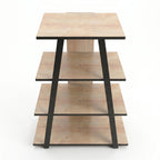 Decortieliving - Lyno Angled Mini TV Entertainment Unit with Open Shelves
