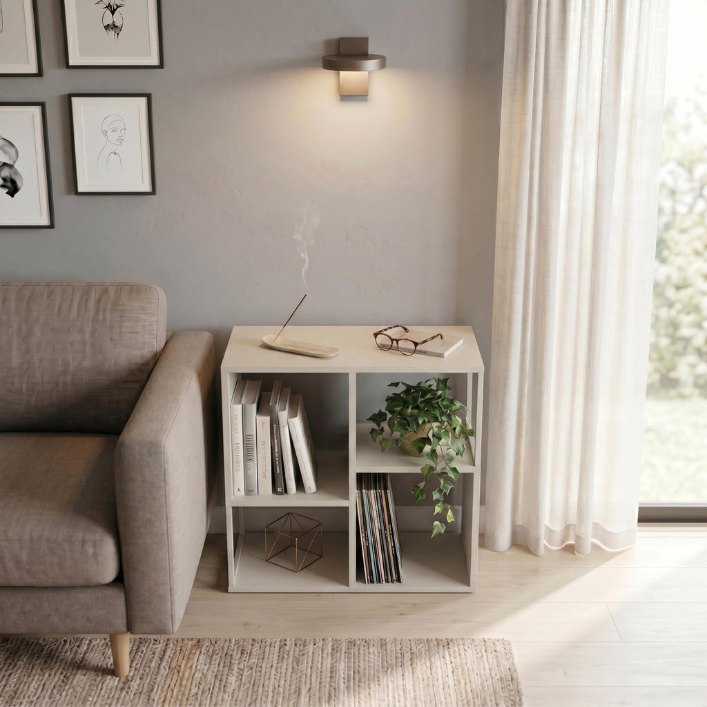 Decortieliving - Bolton Mini Bookcase with Open Shelves