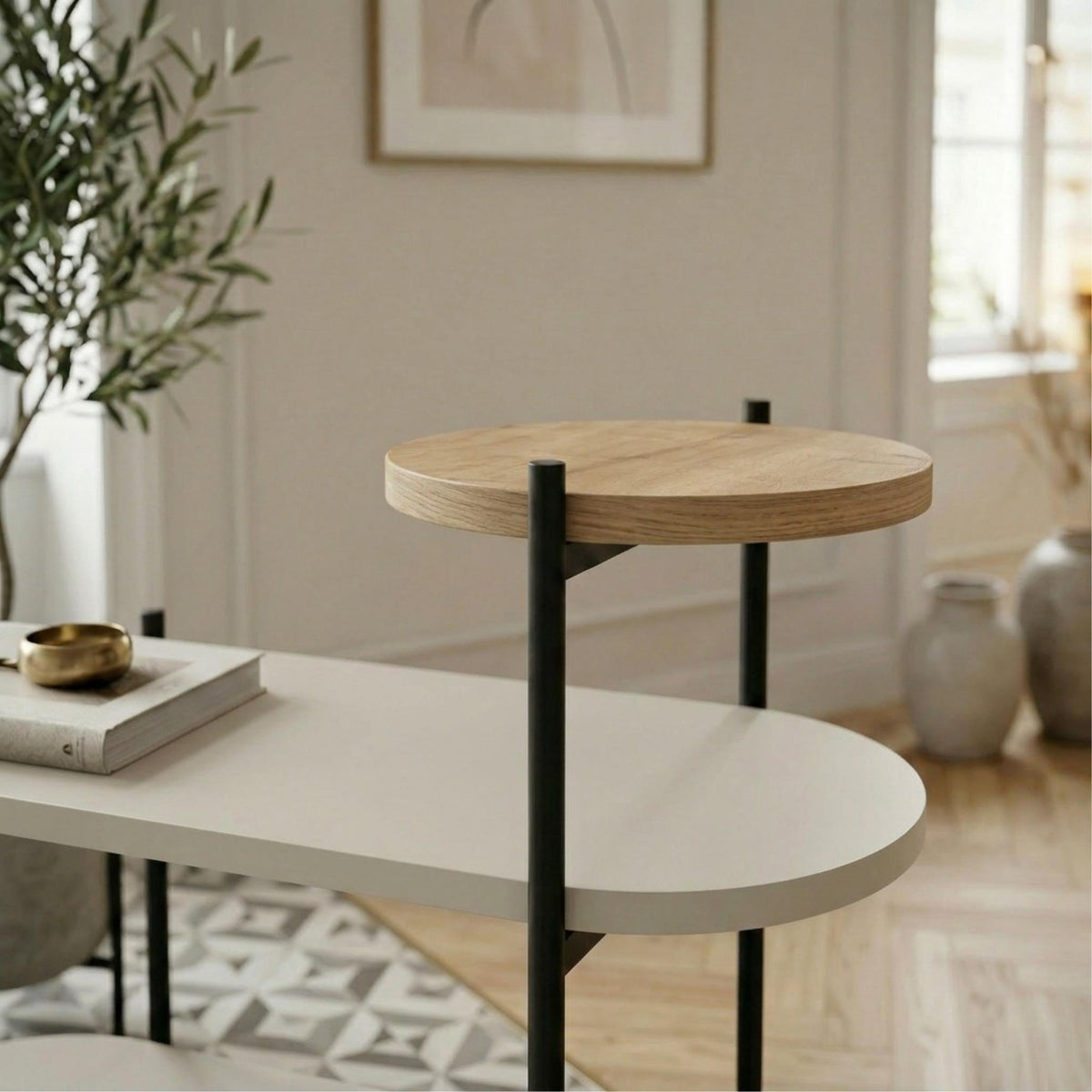 Decortieliving - Somo 3-Tier Display Side Table