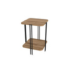 Decortieliving - Notus 2-Tier Side Table with Shelf
