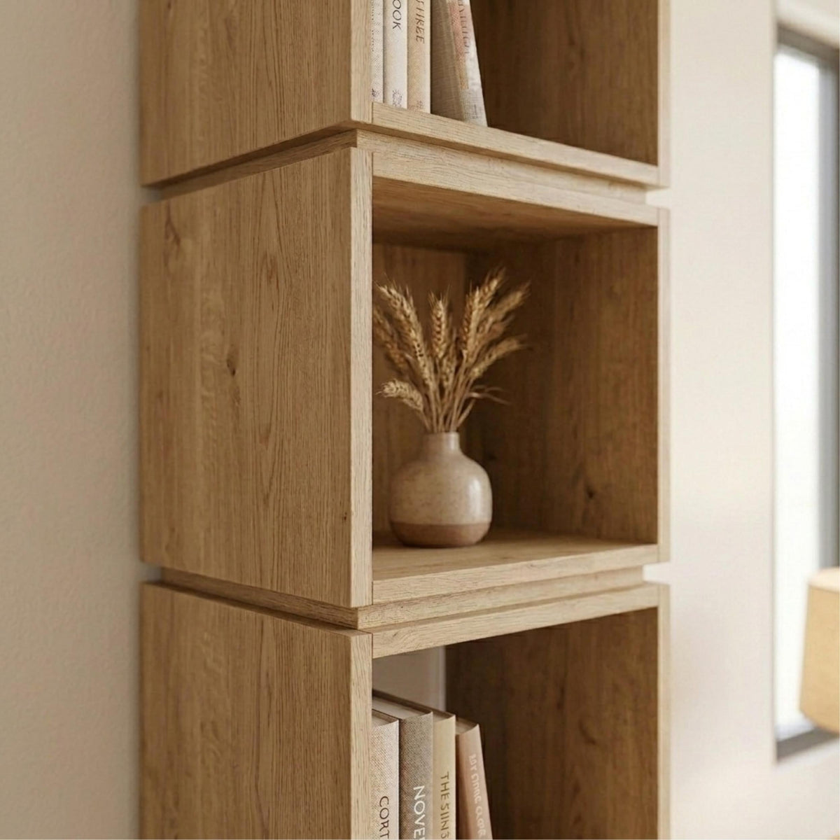 Decortieliving - Multi Modern Bookcase Display Unit Tall 167cm