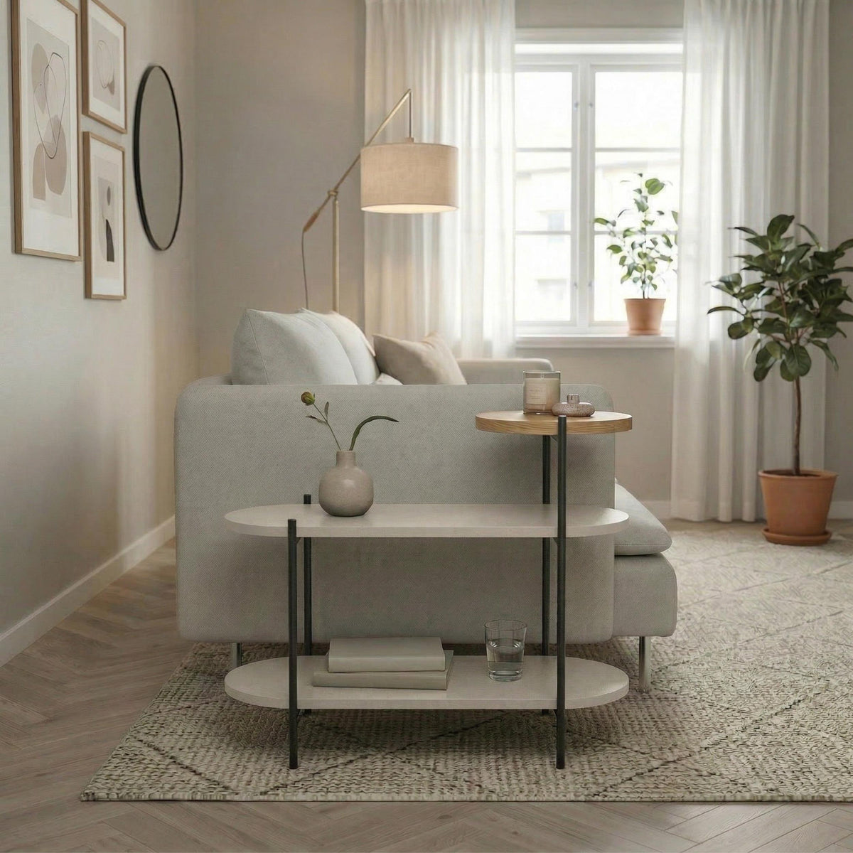 Decortieliving - Somo 3-Tier Display Side Table
