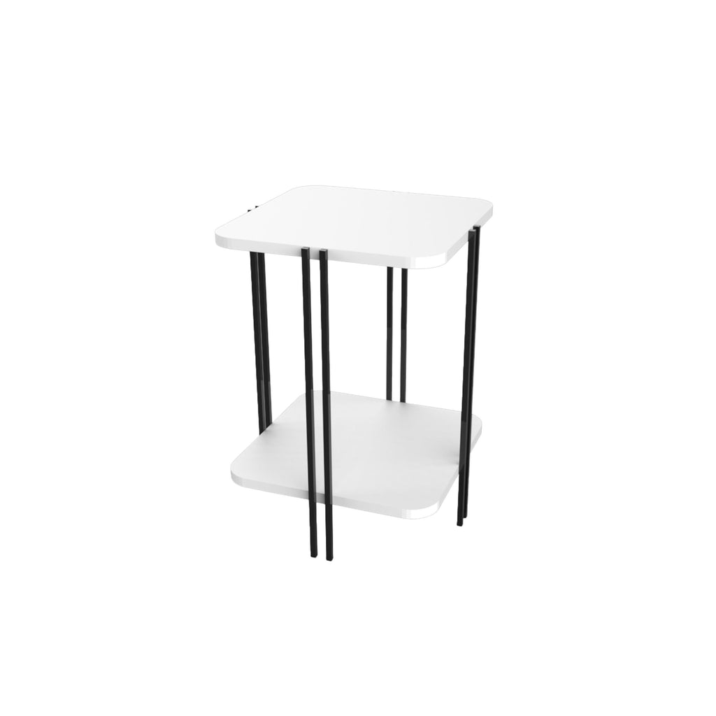 Decortieliving - Notus 2-Tier Side Table with Shelf