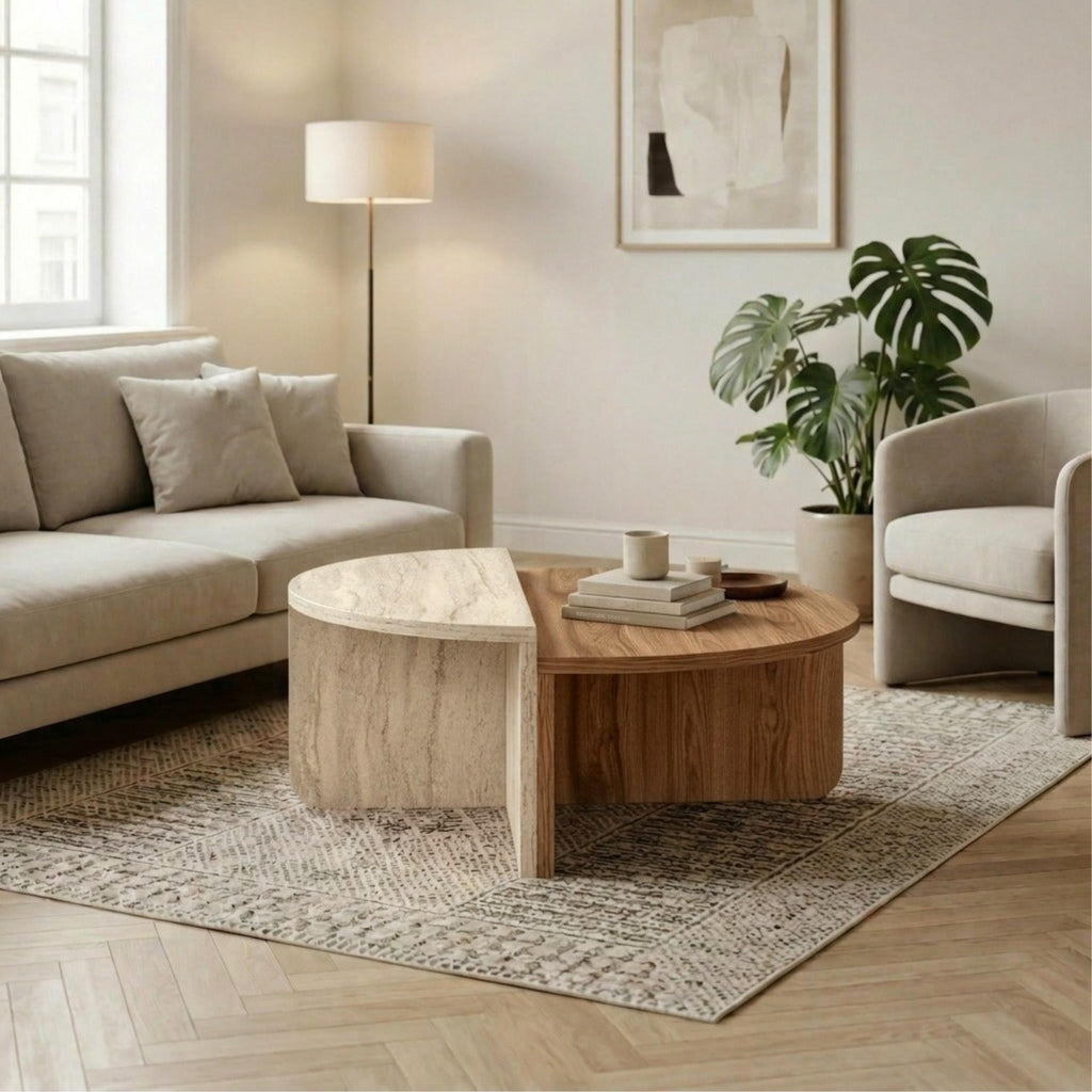 Decortieliving - Aloeva Modern Round Coffee Table