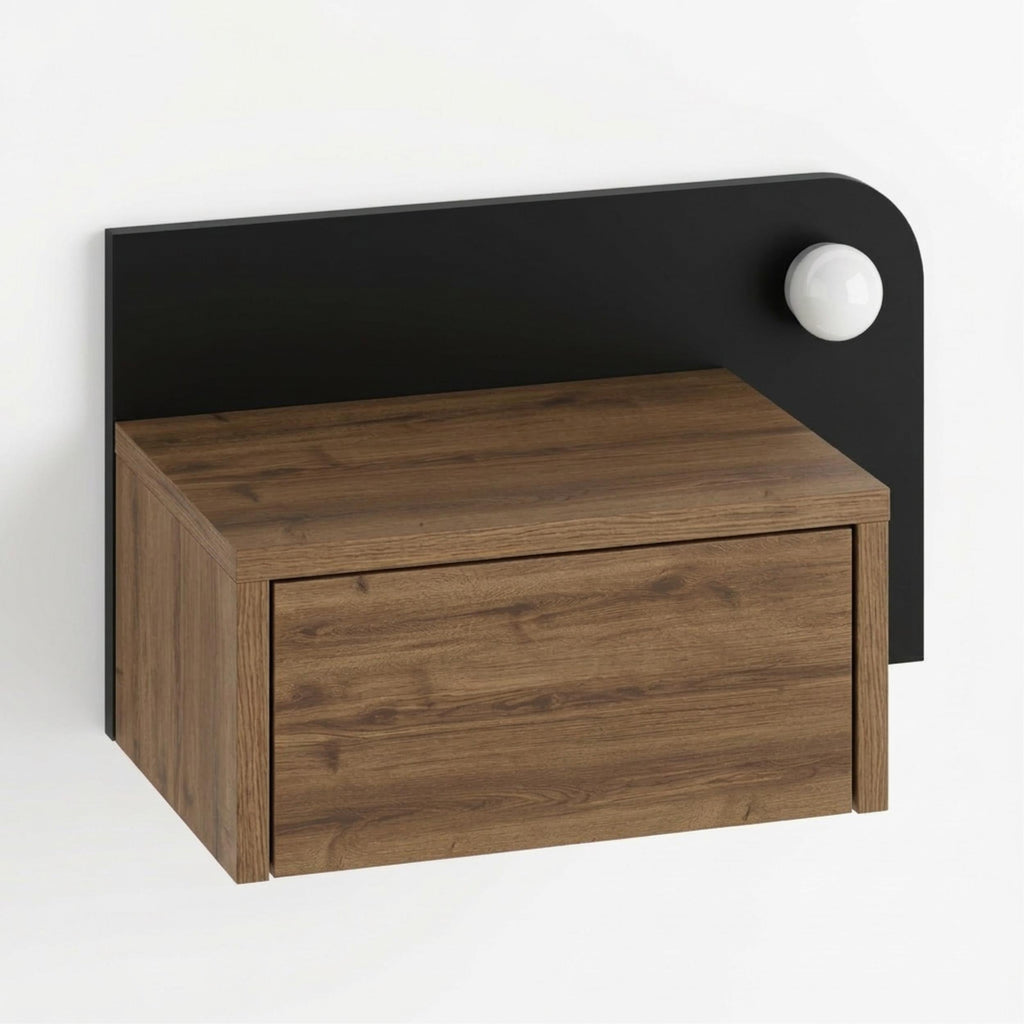 Decortieliving - Dotta Wall Mounted Nightstand – Floating Bedside Table