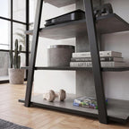 Decortieliving - Lyno Angled Mini TV Entertainment Unit with Open Shelves