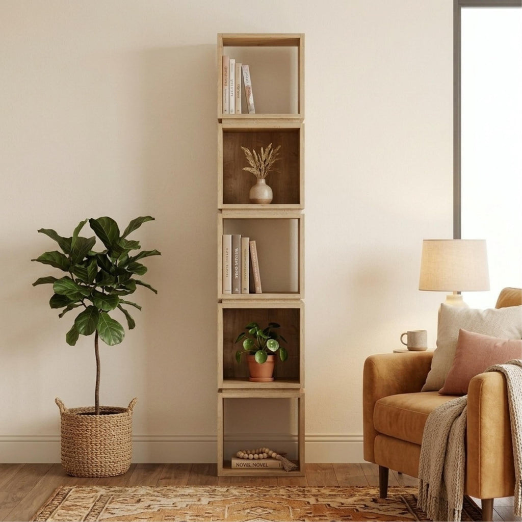 Decortieliving - Multi Modern Bookcase Display Unit Tall 167cm