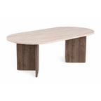 Decortieliving - Sable Oval Coffee Table 119 x 60 cm