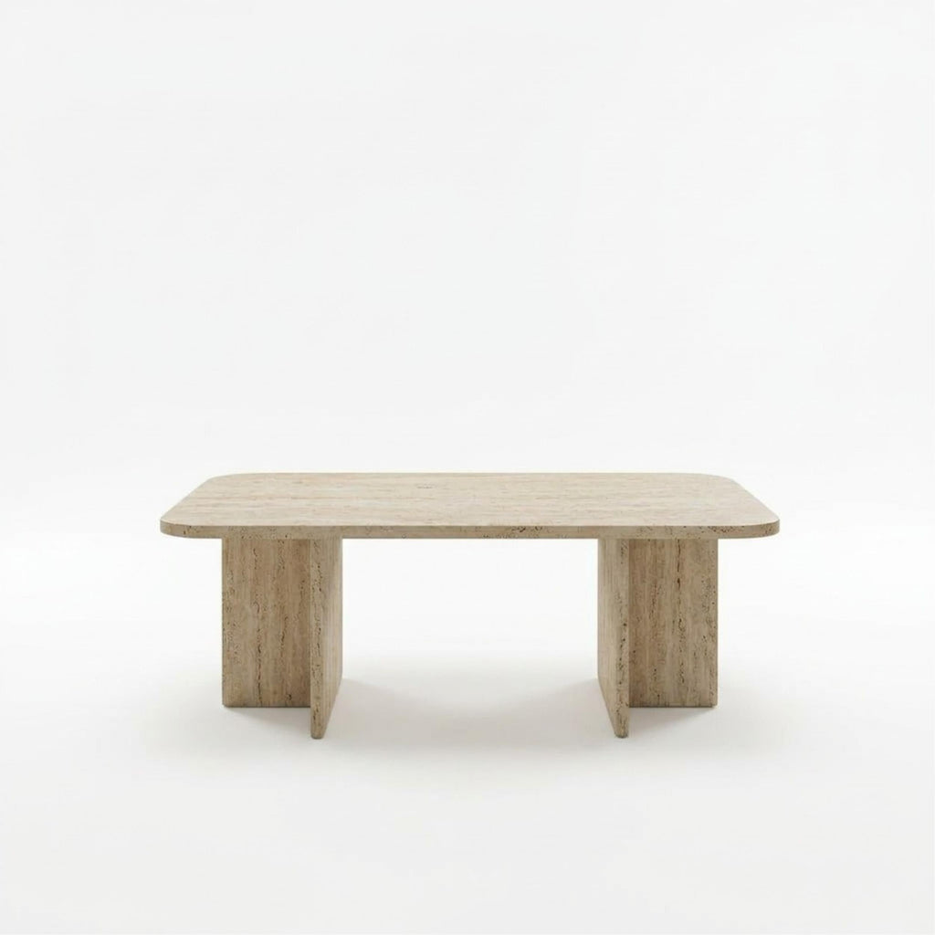 Decortieliving - Hillary Rectangular Coffee Table – 100 cm Modern Living Room Table