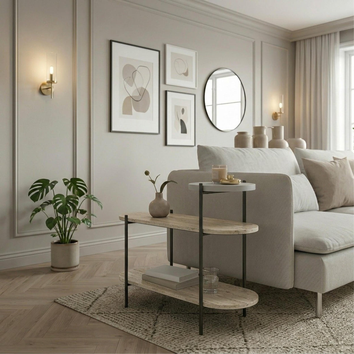 Decortieliving - Somo 3-Tier Display Side Table