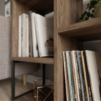 Decortieliving - Bolton Mini Bookcase with Open Shelves