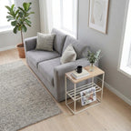Decortieliving - Teno Side Table with Storage Shelf