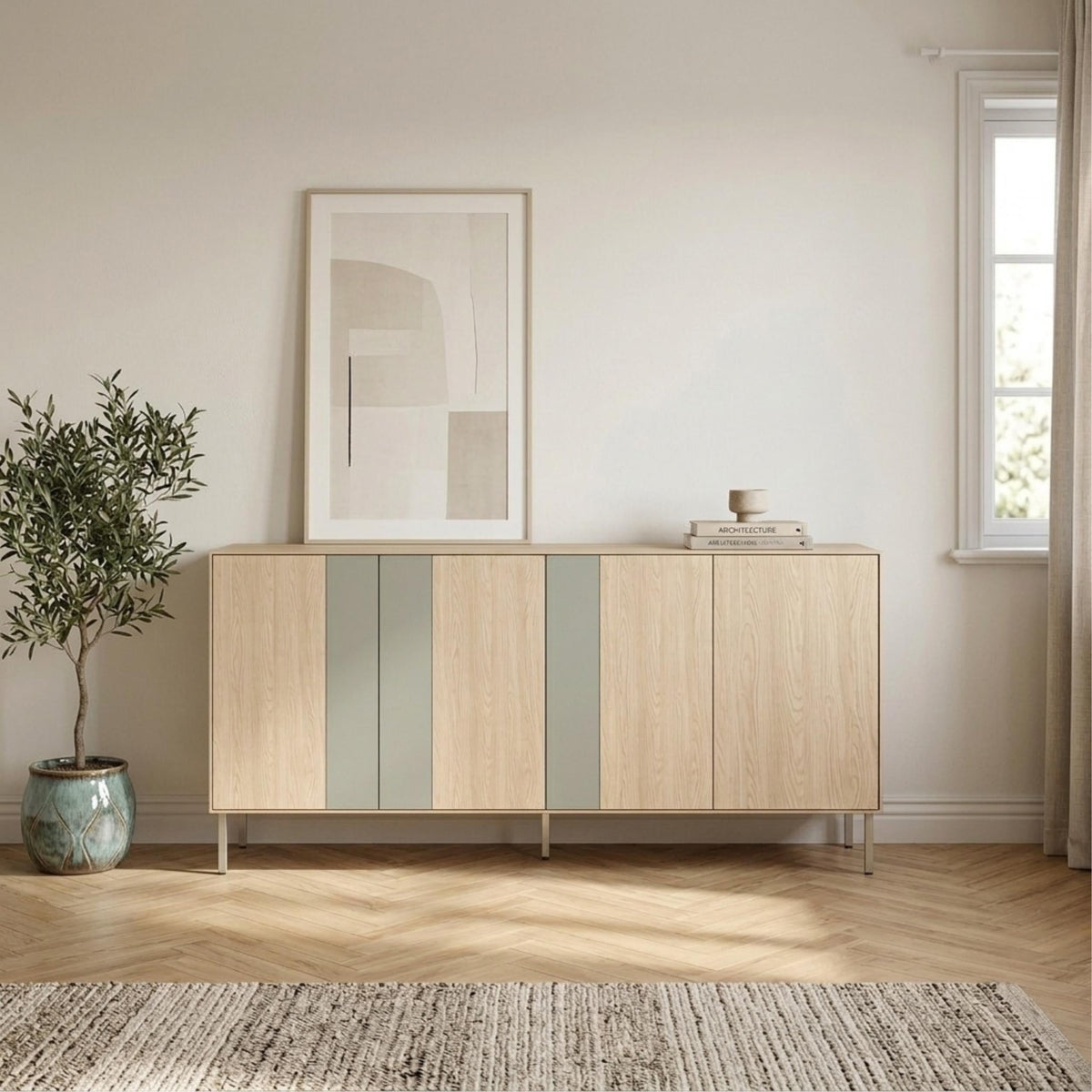 Decortieliving - Vena Console Table-Sideboard 180cm