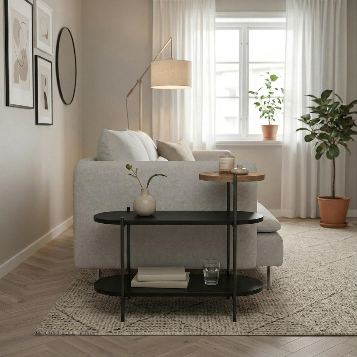 Decortieliving - Somo 3-Tier Display Side Table
