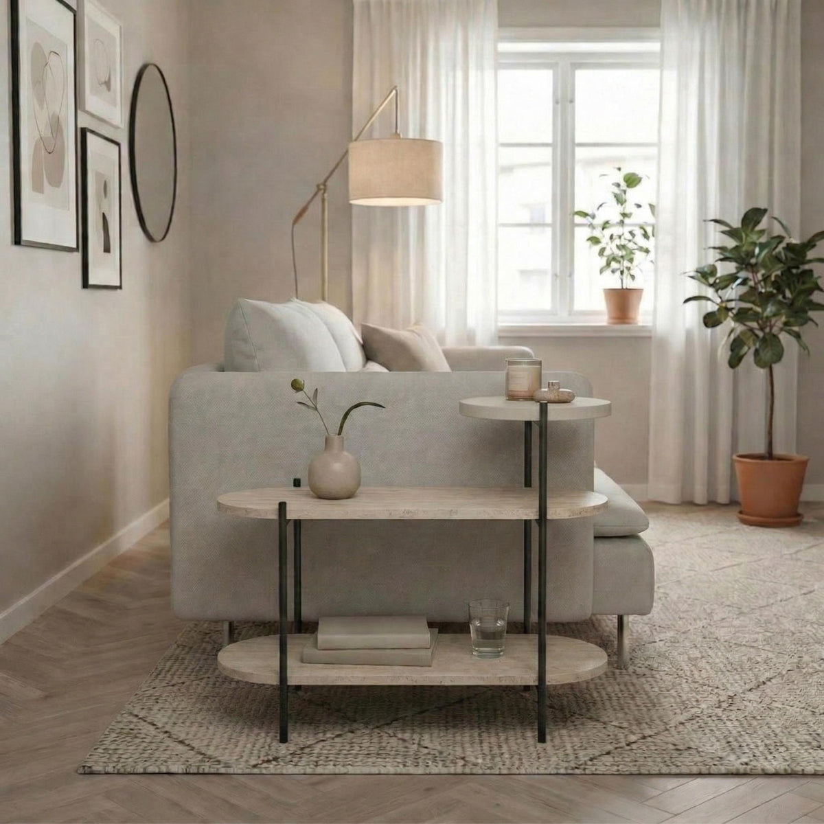 Decortieliving - Somo 3-Tier Display Side Table