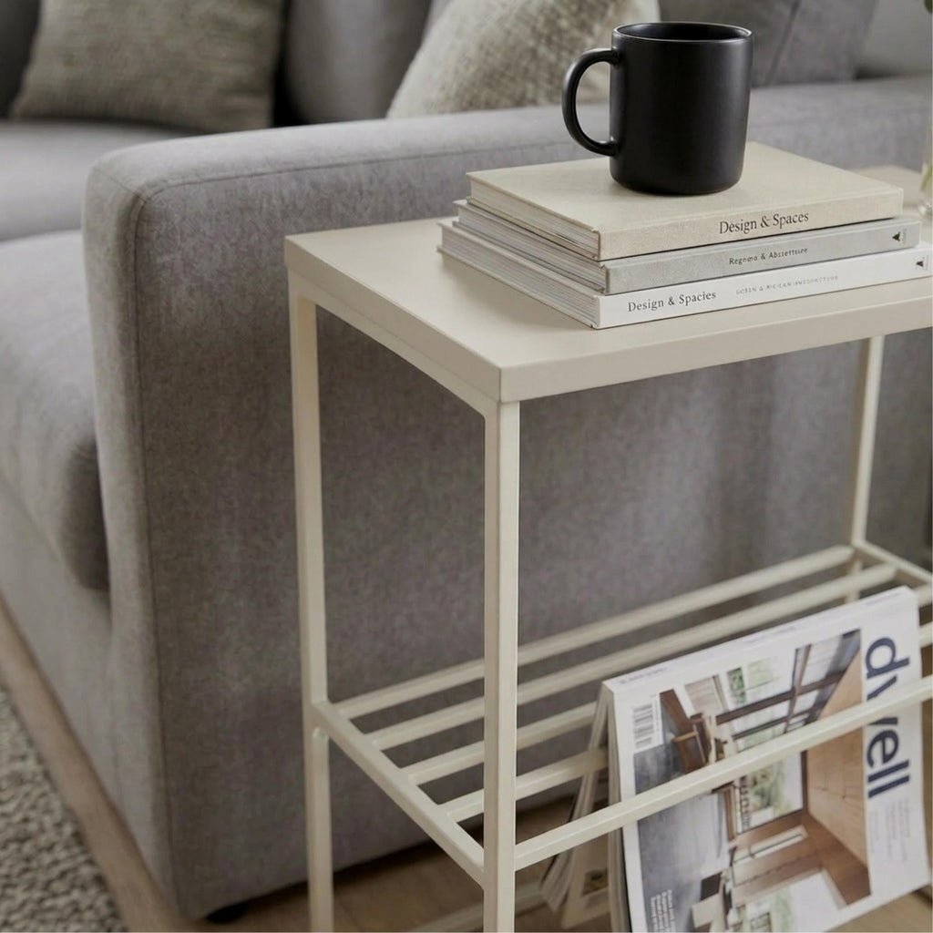 Decortieliving - Teno Side Table with Storage Shelf