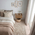 Decortieliving - Brisa Floating Bedside Table with Drawer and Top Shelf