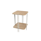 Decortieliving - Notus 2-Tier Side Table with Shelf