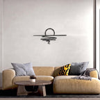 Decortieliving - Metal Wall Art-Sunset 60x27 Cm