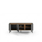 Decortieliving - Norm TV Unit 3 Doors Natural Oak-Sandstone 140 cm
