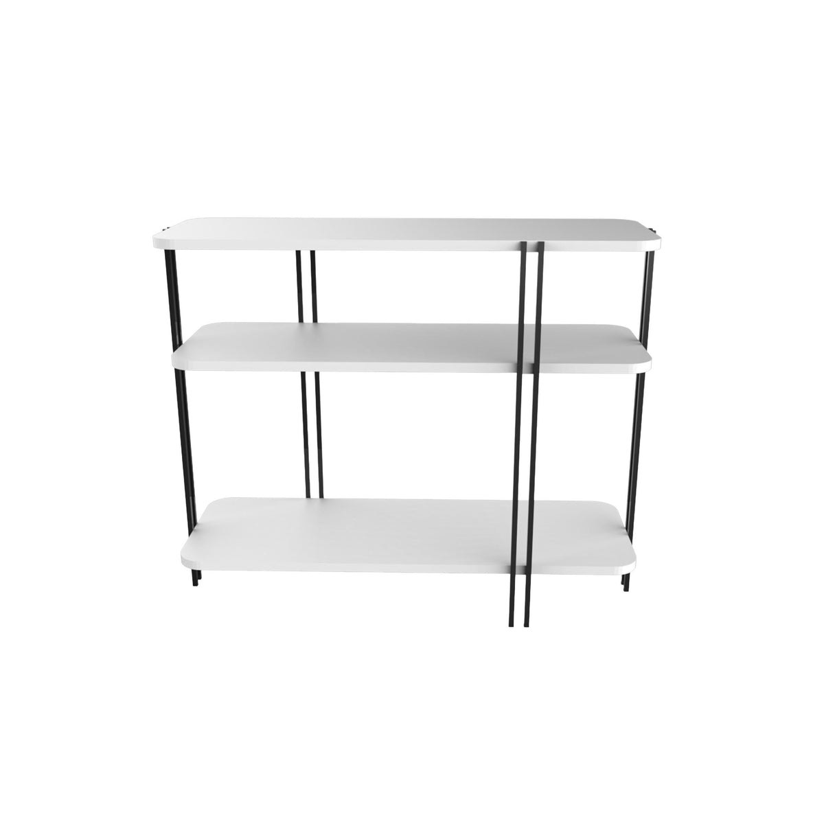 Decortieliving - Notus Console Table with Shelves