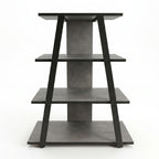 Decortieliving - Lyno Angled Mini TV Entertainment Unit with Open Shelves