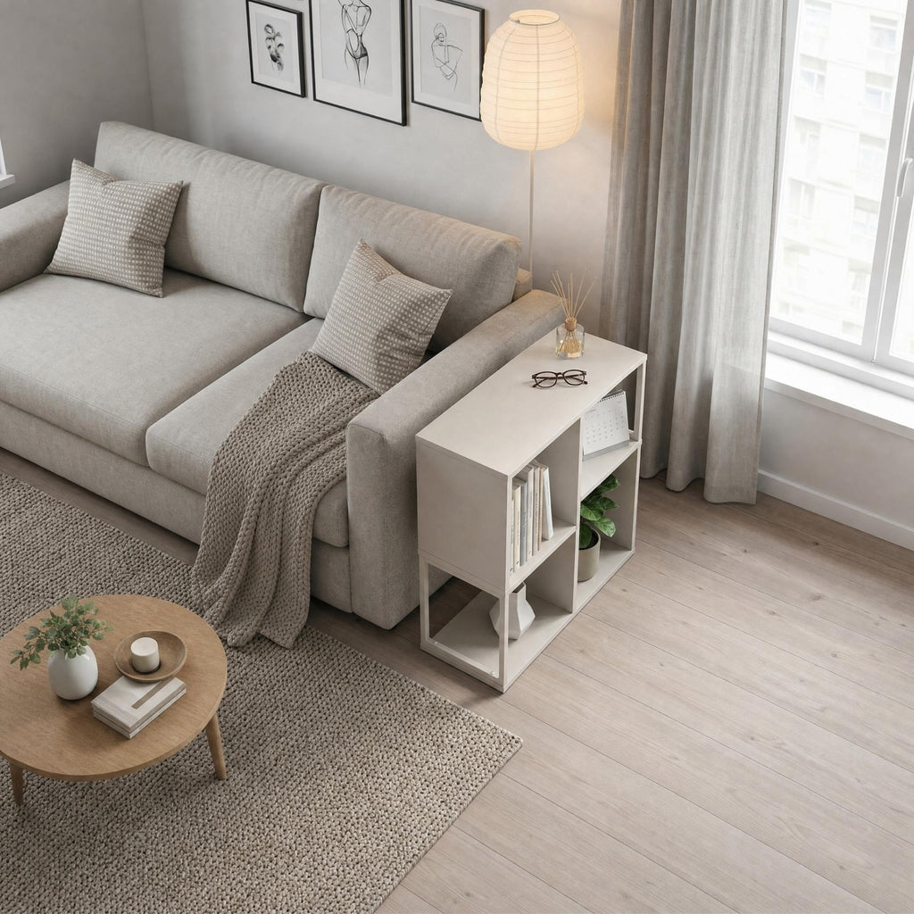 Decortieliving - Bolton Mini Bookcase with Open Shelves