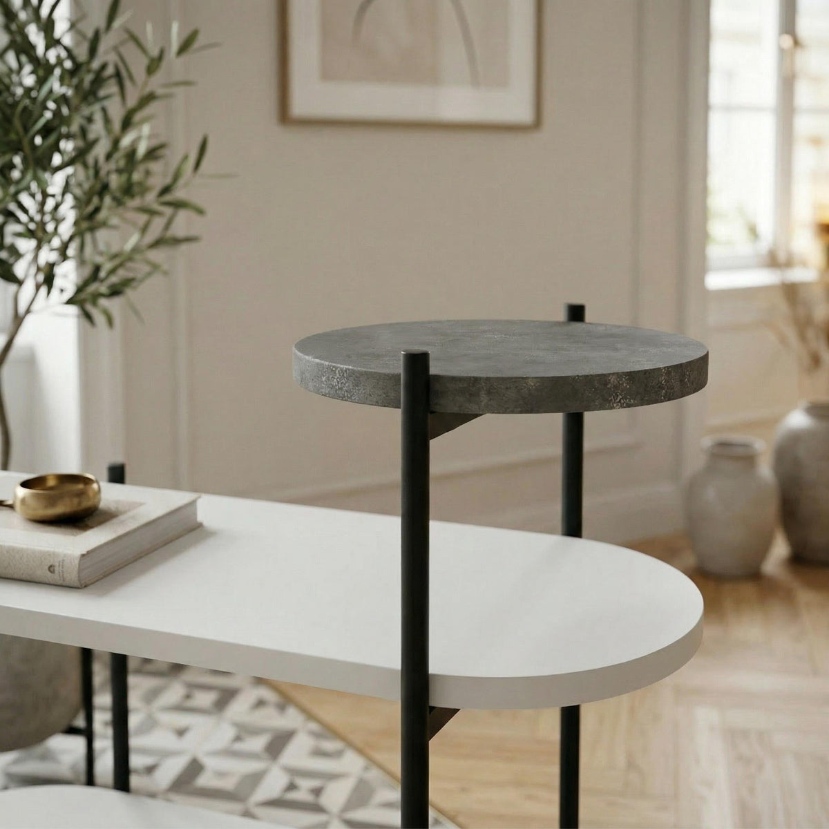 Decortieliving - Somo 3-Tier Display Side Table
