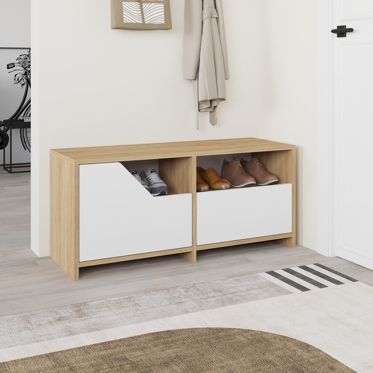 Decortieliving - Nexus Modern Shoe Rack Storage 37 x 105 x 47 cm