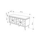 Decortieliving - Dune Shoe Storage Bench – Modern Hallway Bench with Storage