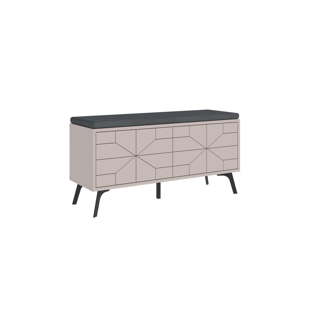 Decortieliving - Dune Shoe Storage Bench – Modern Hallway Bench with Storage