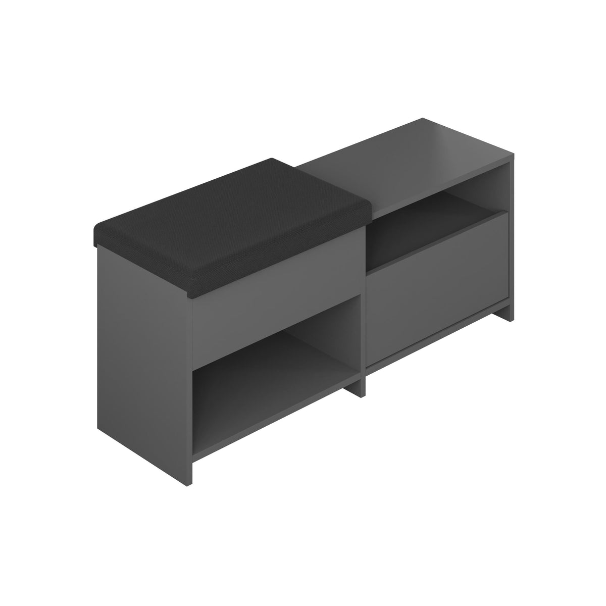 Decortieliving - Filux Shoe Bench – Modern Hallway Bench with Storage