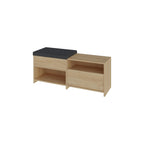 Decortieliving - Filux Shoe Bench – Modern Hallway Bench with Storage
