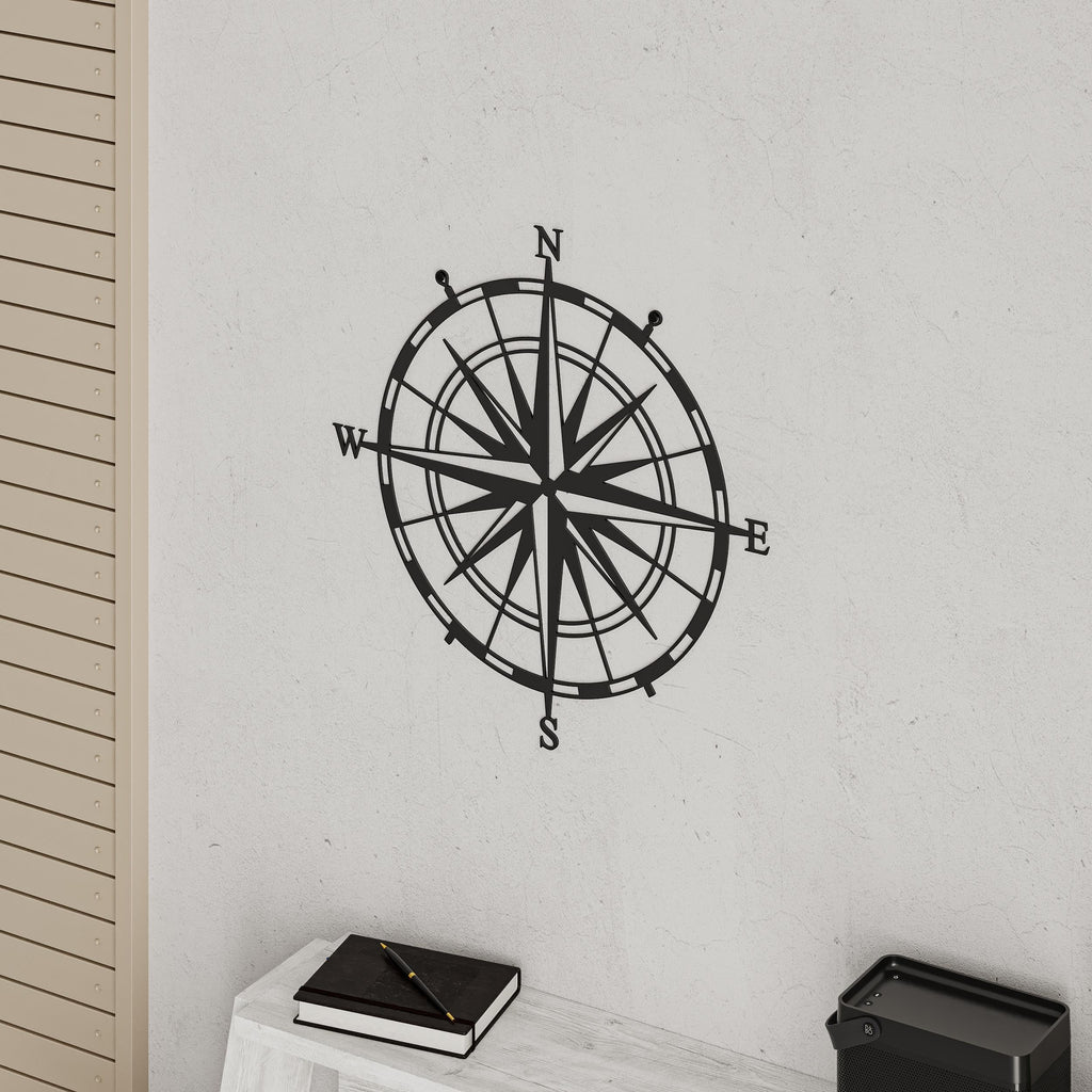 Decortieliving - Metal Wall Art-no:23 Compass