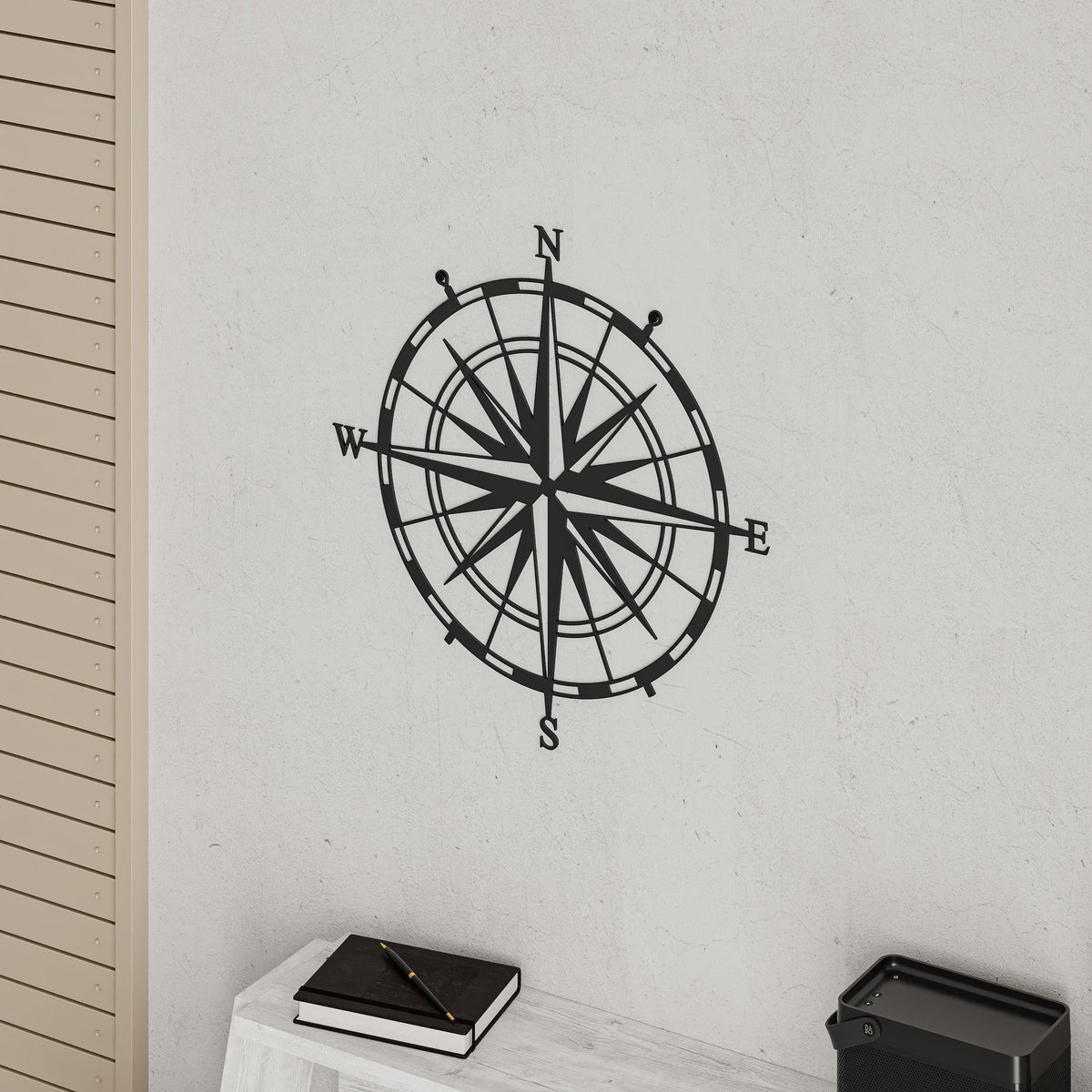 Decortieliving - Metal Wall Art-no:23 Compass