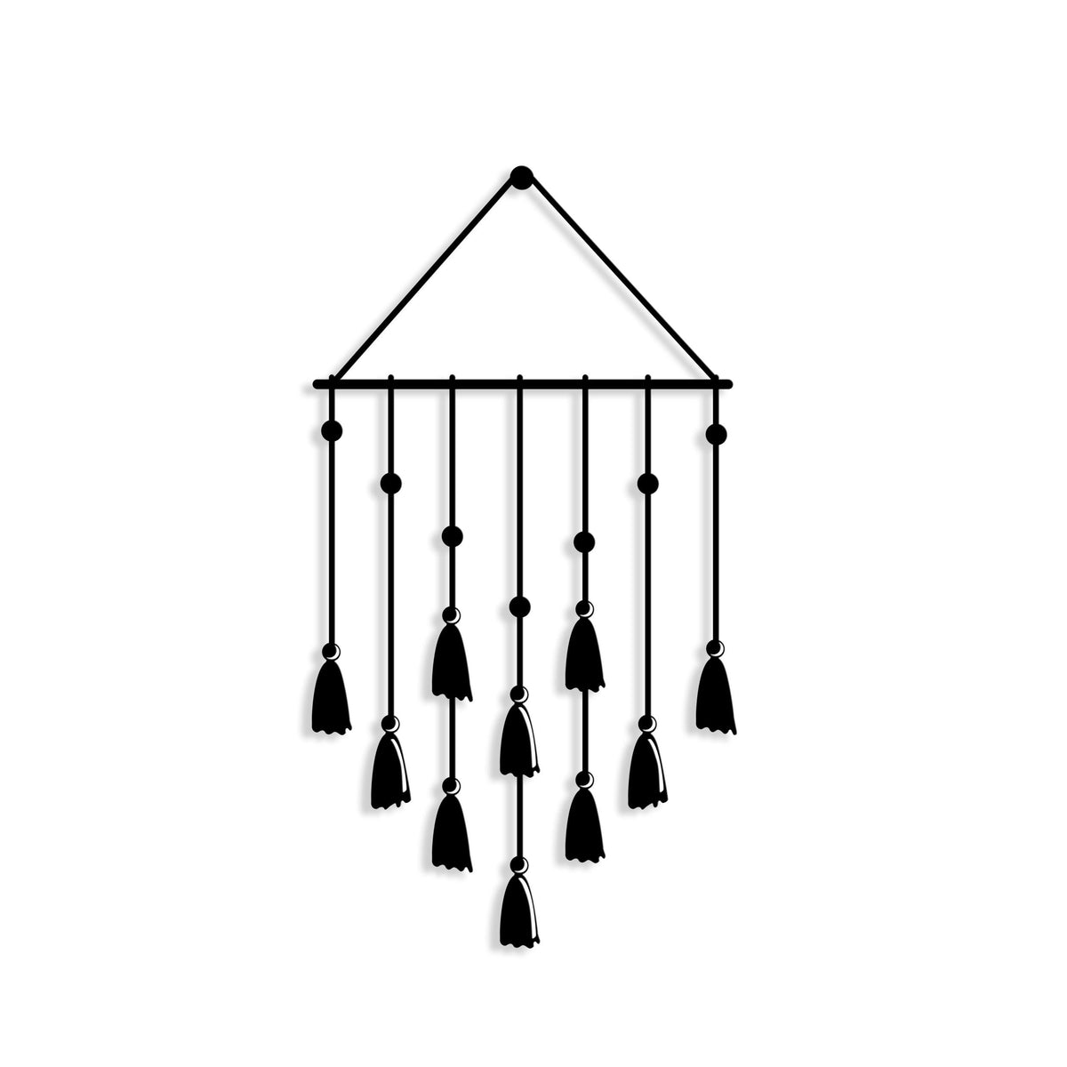 Decortieliving - Metal Wall Art-no:28 Tassel