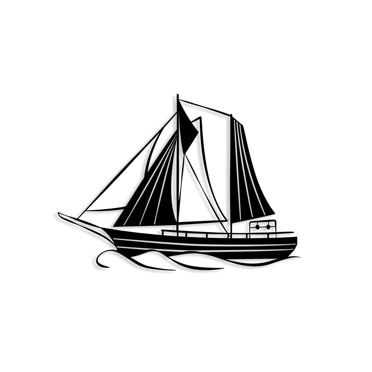 Decortieliving - Metal Wall Art-no:30 Sail
