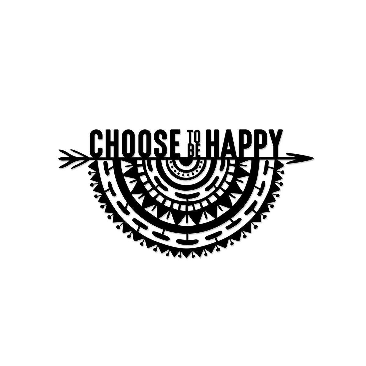 Decortieliving - Metal Wall Art-no:34 Choosetobe