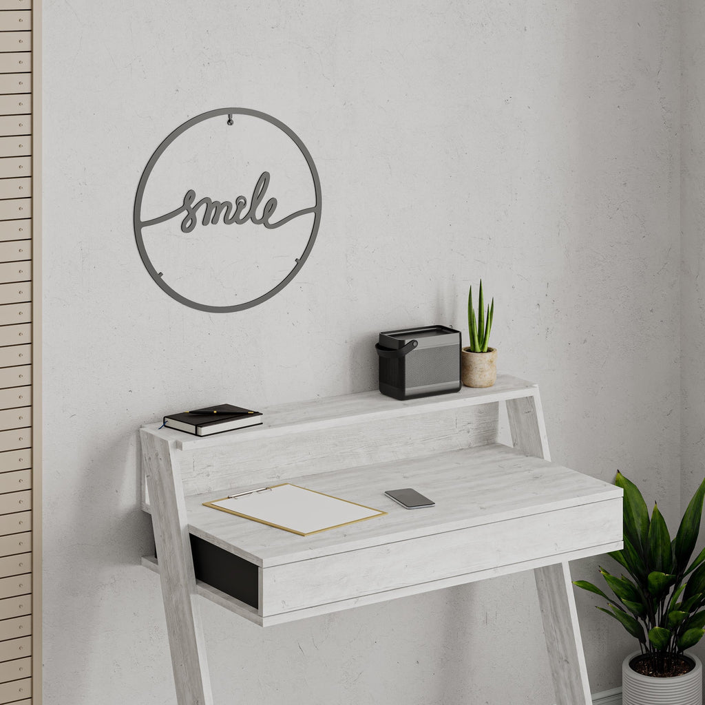 Decortieliving - Metal Wall Art-no.8 Smile