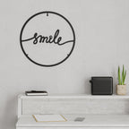 Decortieliving - Metal Wall Art-no.8 Smile