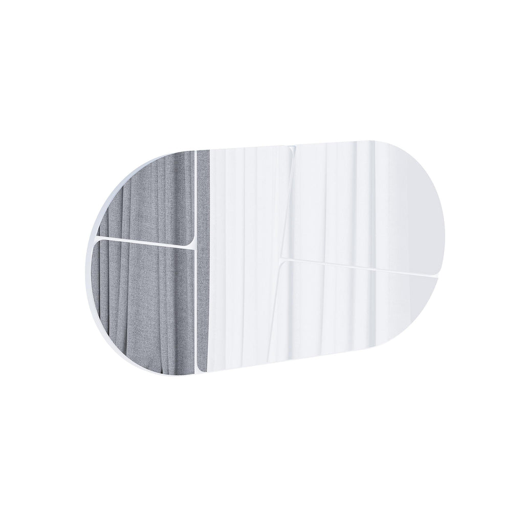 Decortieliving - Otis White Rounded Wall Mirror