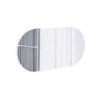 Decortieliving - Otis White Rounded Wall Mirror