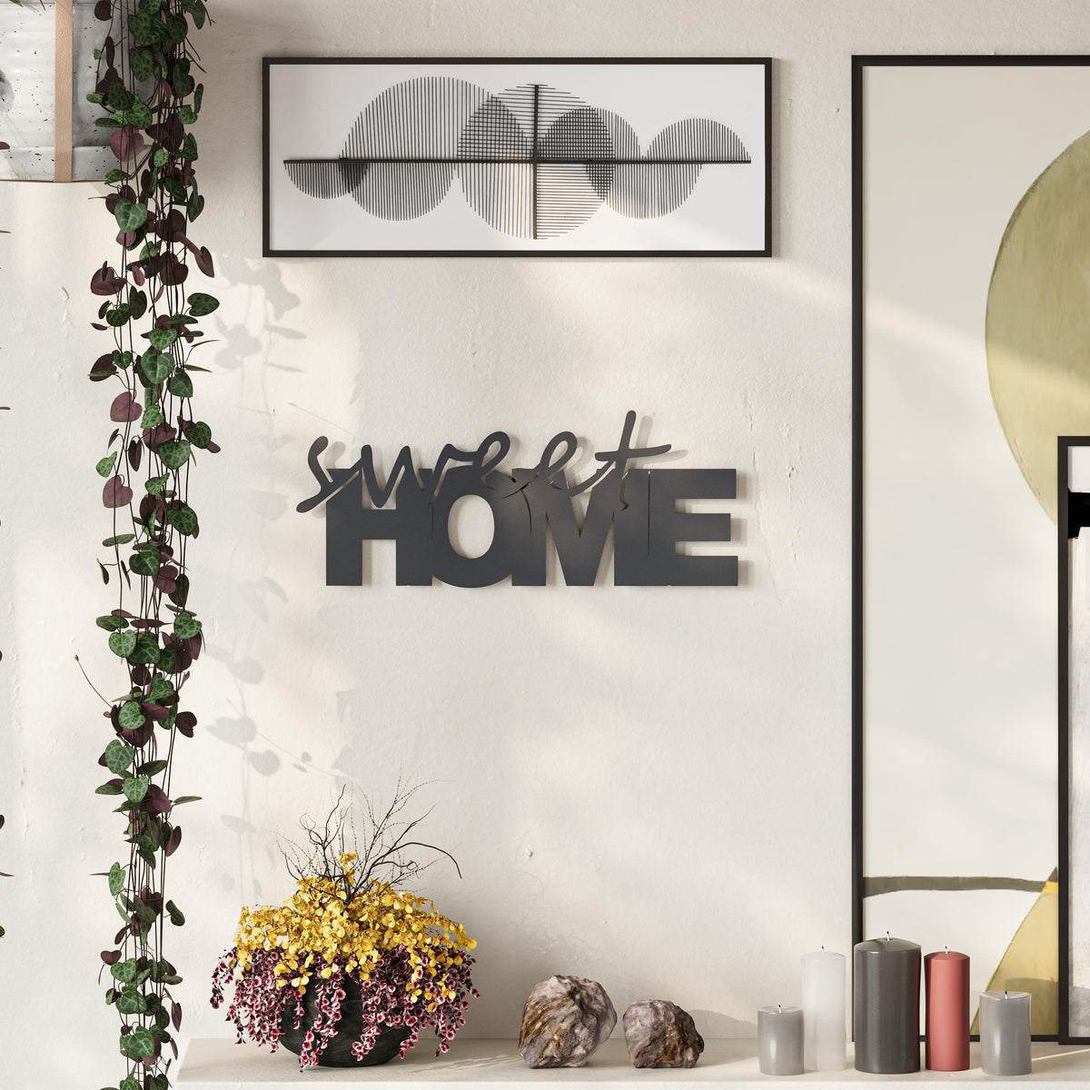 Decortieliving - Metal Decorative Sweet Home