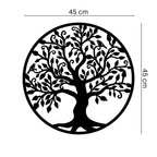 Decortieliving - Metal Wall Art- Tree with Birds 45cm
