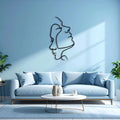 Decortieliving - Metal Wall Art -Two Face 95x53 Cm